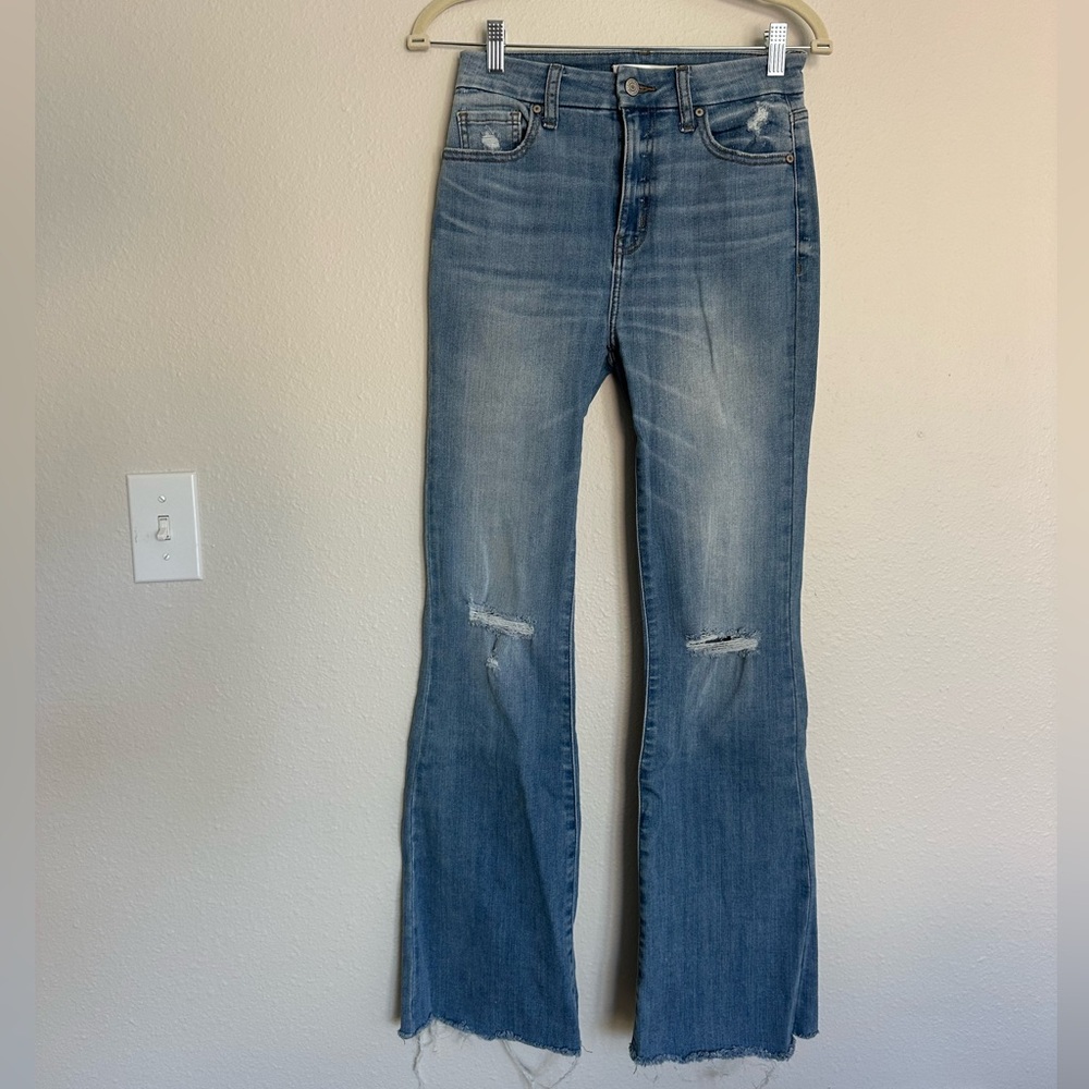 Stretchy flare jeans